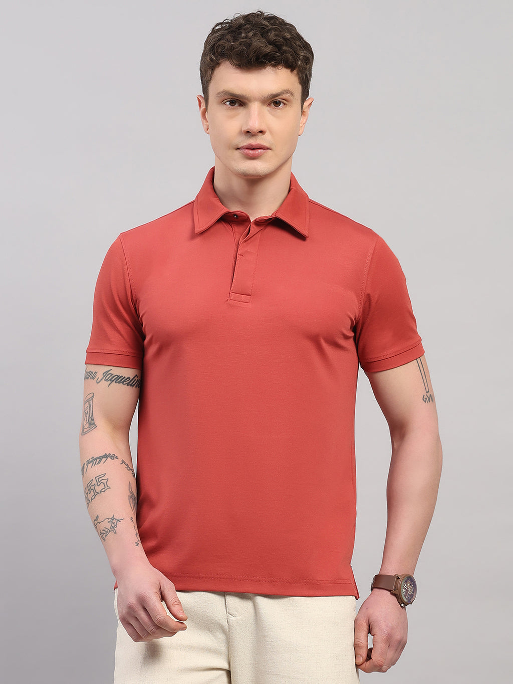 Haute Red Elite-Classic Fit Polo T-Shirt by Reverse