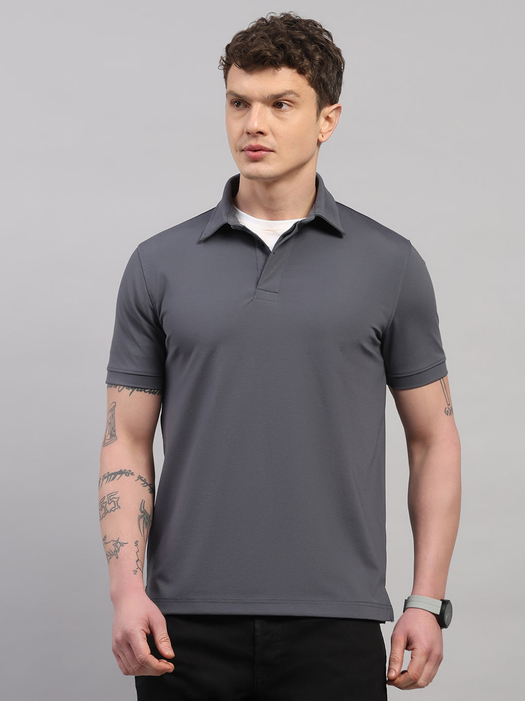 Graphite Elite-Classic Fit Polo T-Shirt by Reverse