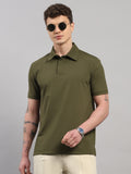 Army Green Elite-Classic Fit Polo T-Shirt by Reverse