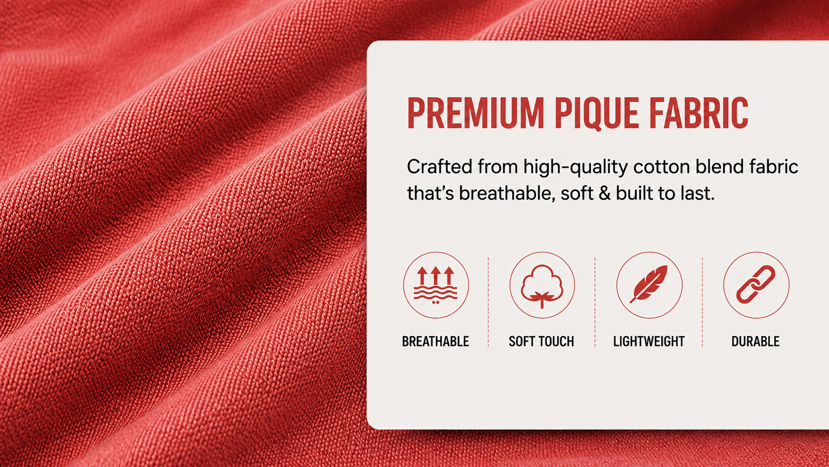 The Cardinal Prime Rust Red Polo T-Shirt