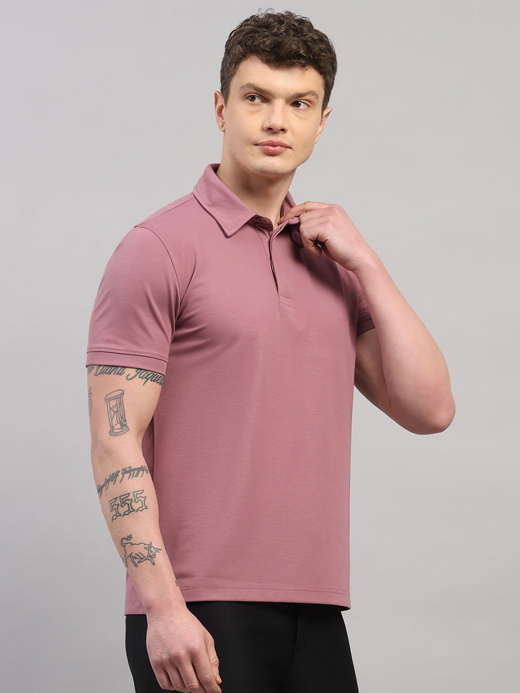 Lavender Elite-Classic Fit Polo T-Shirt by Reverse