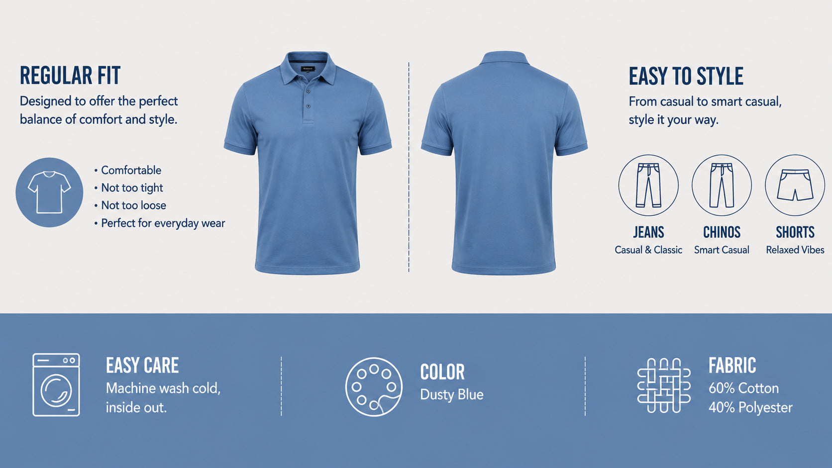 The Coastal Blue Paradigm Polo T-Shirt