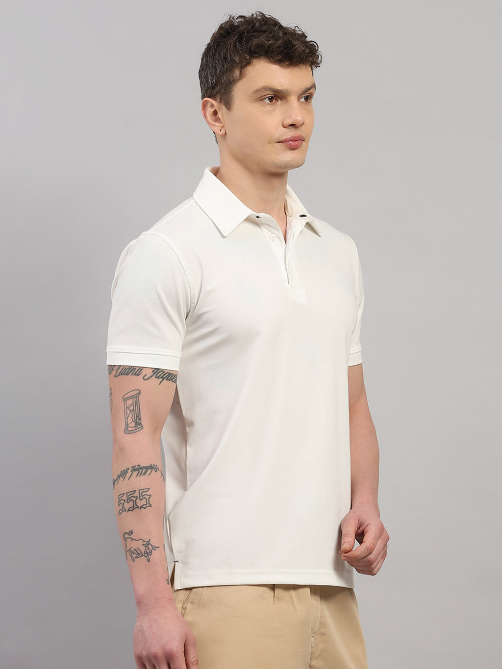 White Elite-Classic Fit Polo T-shirt by Reverse