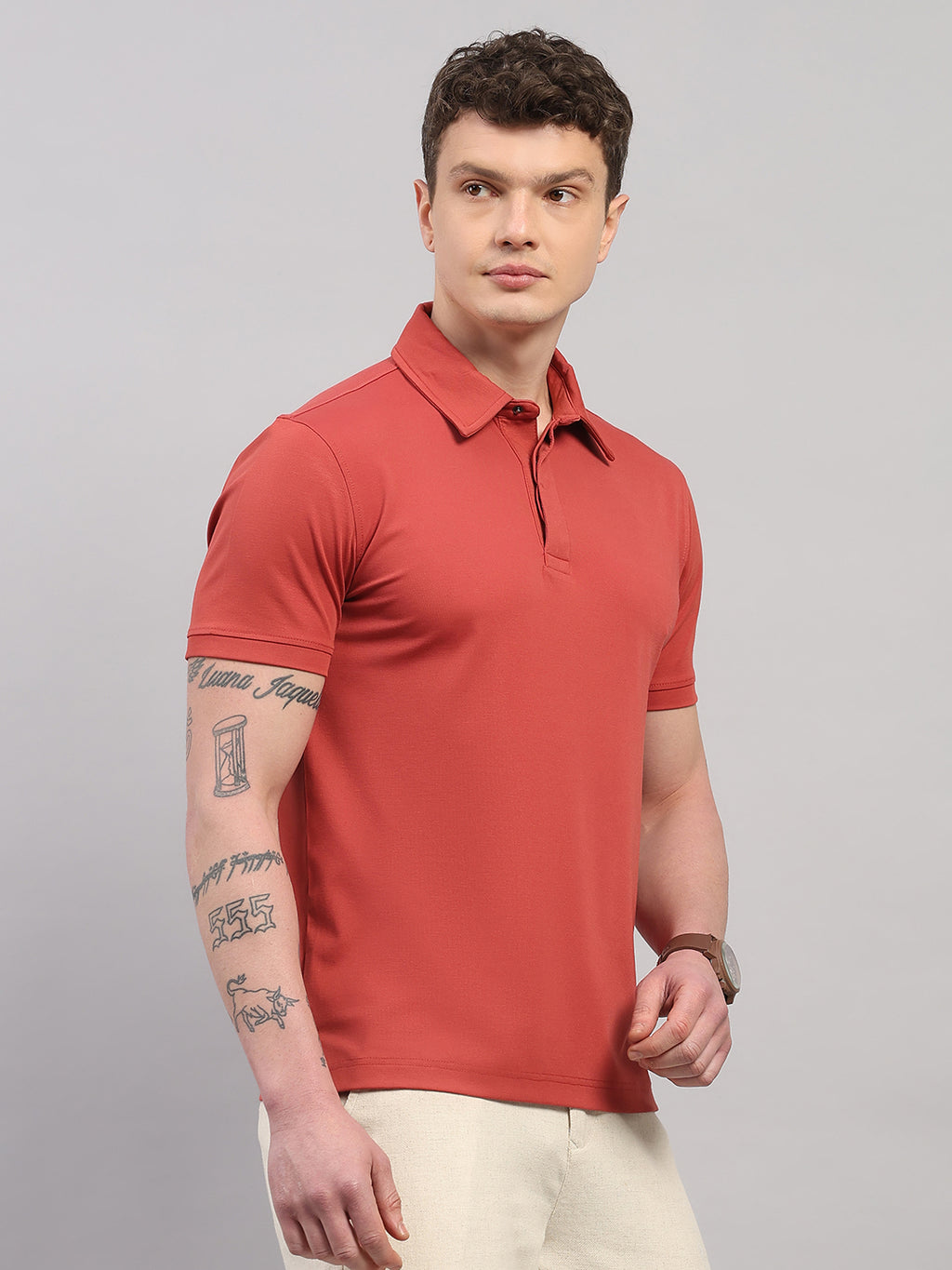 Haute Red Elite-Classic Fit Polo T-Shirt by Reverse