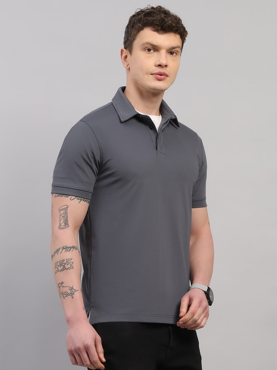 Graphite Elite-Classic Fit Polo T-Shirt by Reverse