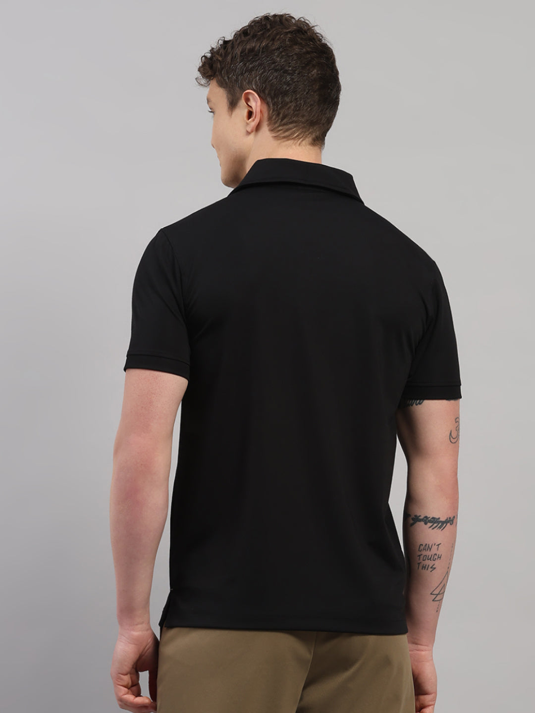 Black Elite-Classic Fit Polo T-Shirt by Reverse
