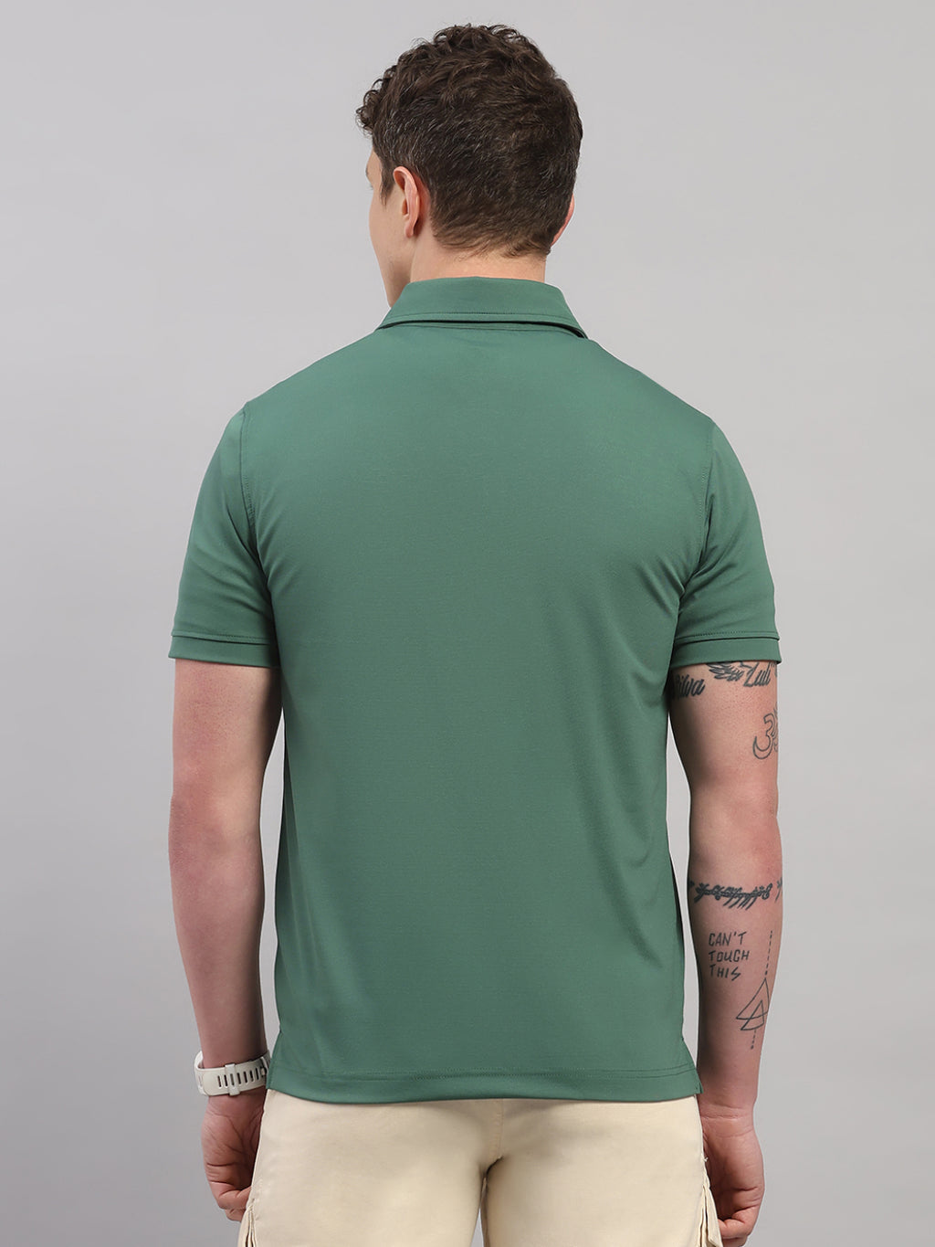 Bottle Green Elite-Classic Fit Polo T-Shirt by Reverse