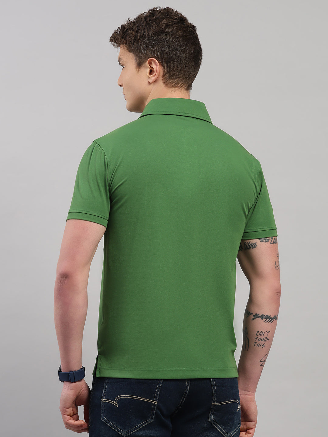 Forest Green Elite-Classic Fit Polo T-Shirt by Reverse