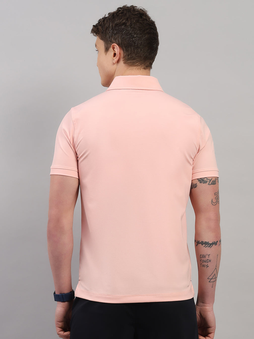 Light Pink Elite-Classic Fit Polo T-Shirt by Reverse