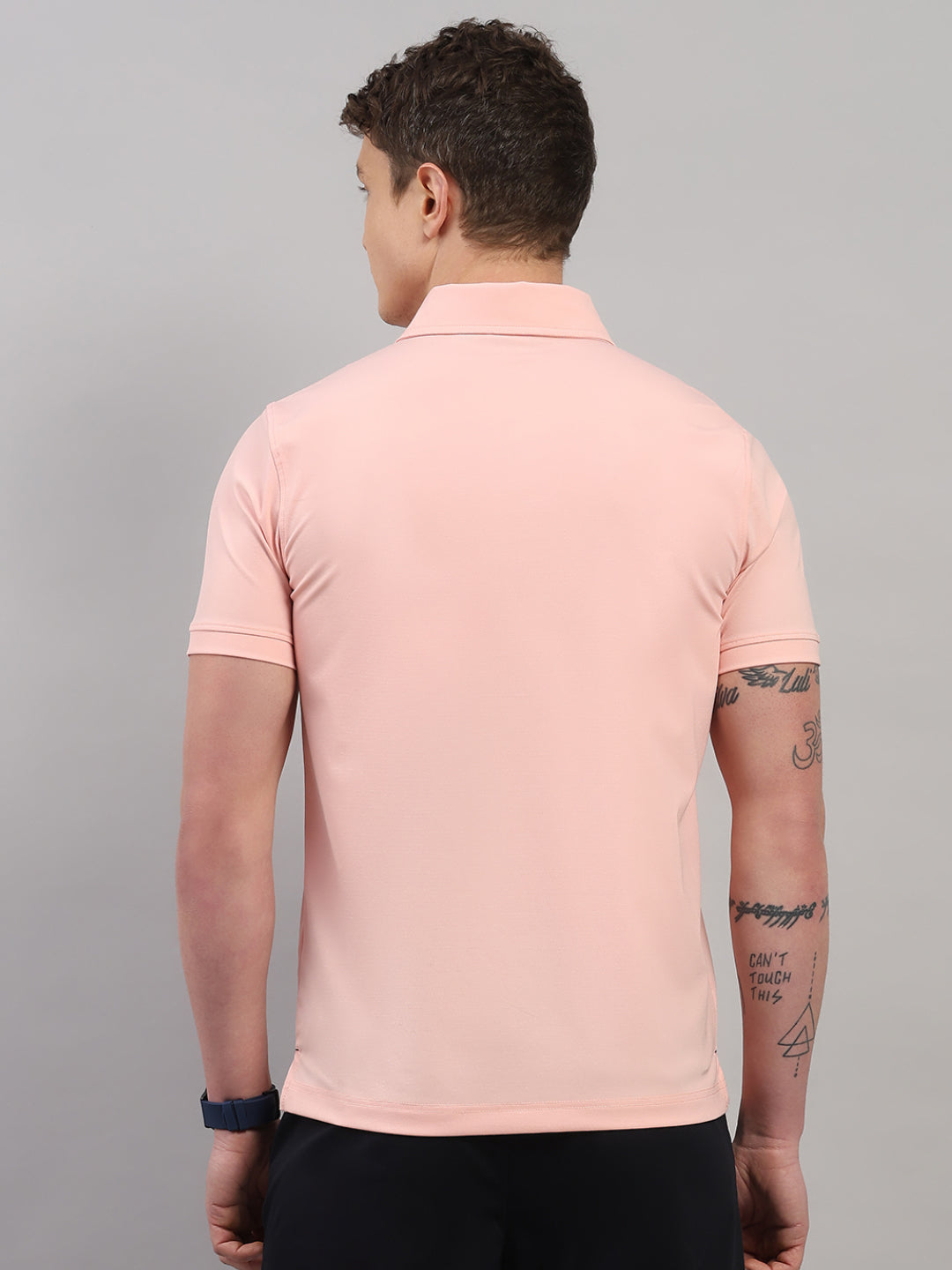 Light Pink Elite-Classic Fit Polo T-Shirt by Reverse