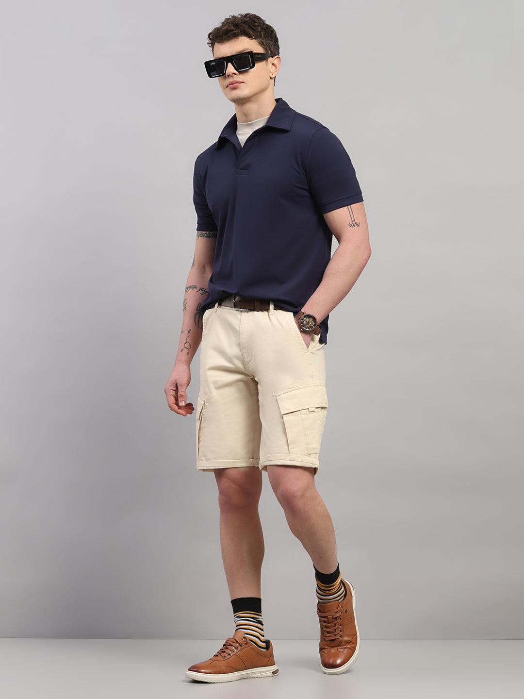 Navy Blue Elite-Classic Fit Polo T-Shirt by Reverse
