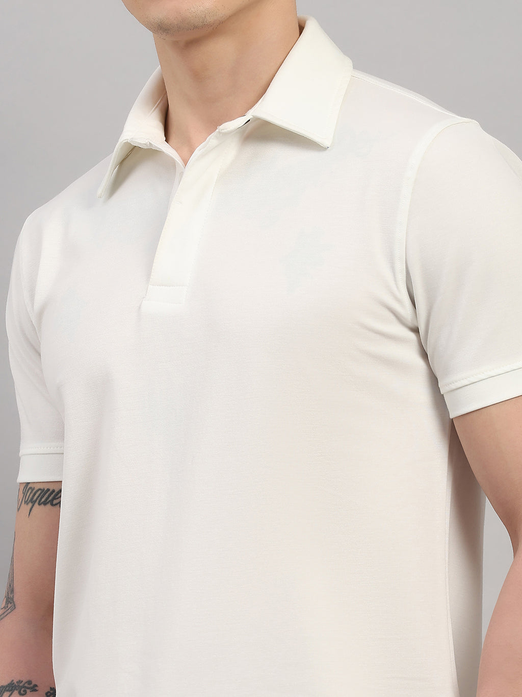 White Elite-Classic Fit Polo T-shirt by Reverse