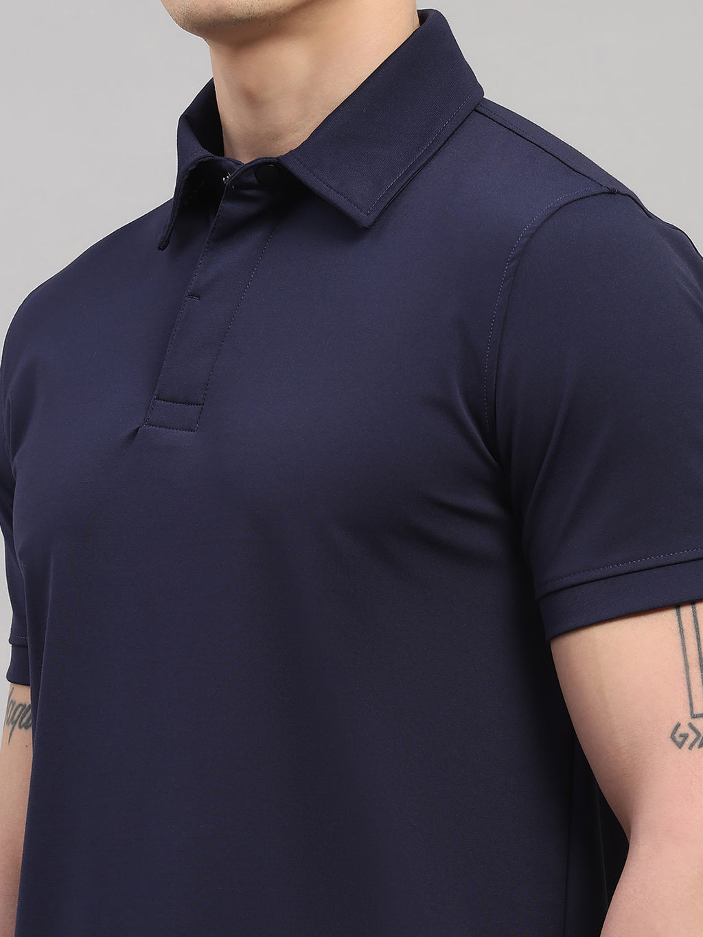 Navy Blue Elite-Classic Fit Polo T-Shirt by Reverse