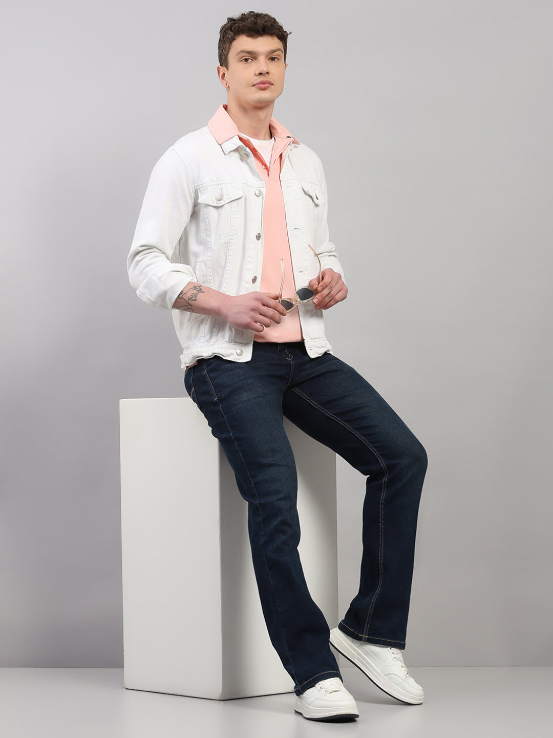 Light Pink Elite-Classic Fit Polo T-Shirt by Reverse