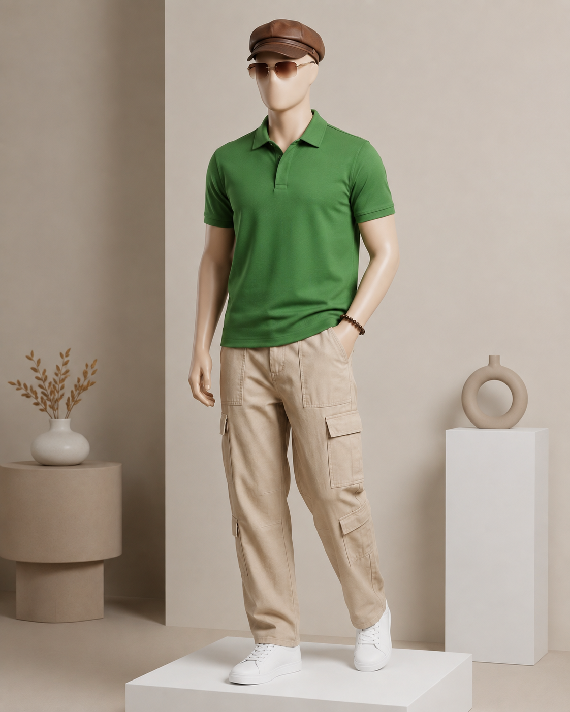 The Commodore Edition Forest Green Polo T-Shirt