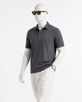 The Carbon Signature Gray Polo T-Shirt