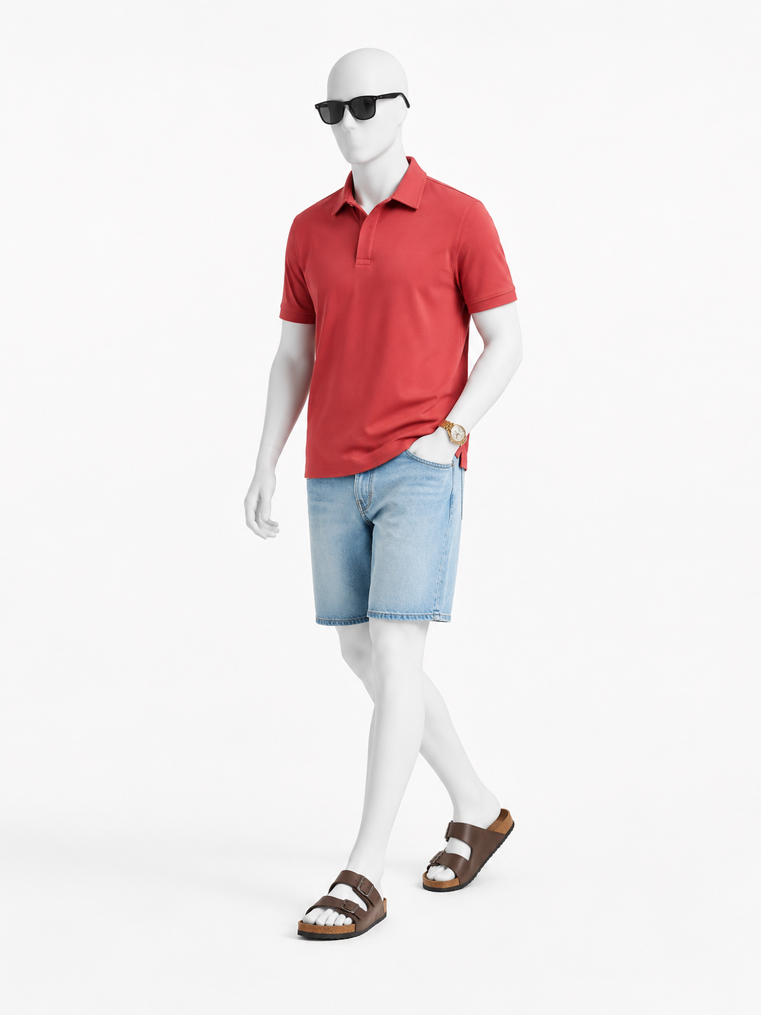 The Cardinal Prime Rust Red Polo T-Shirt