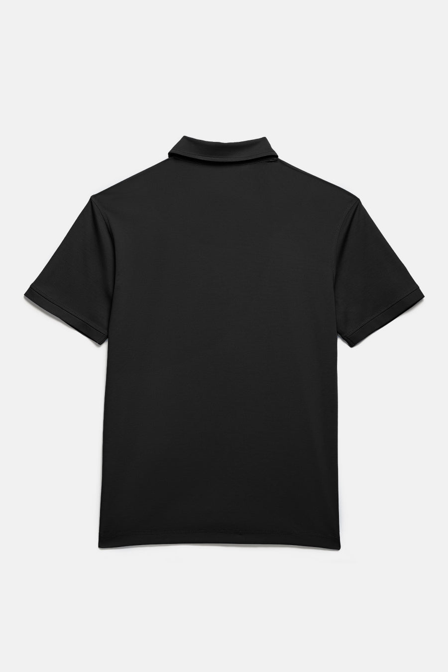 Solid Black Men's Polo T-Shirt
