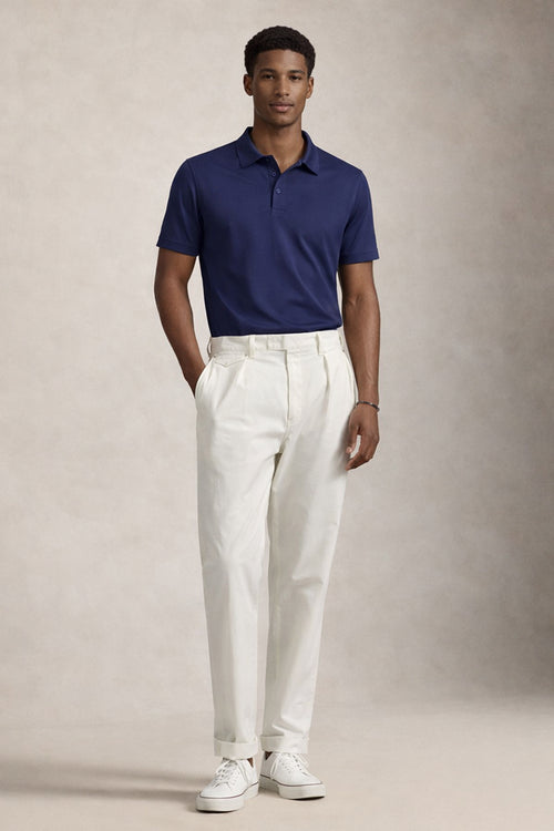 Dark Blue Men's Polo T-Shirt