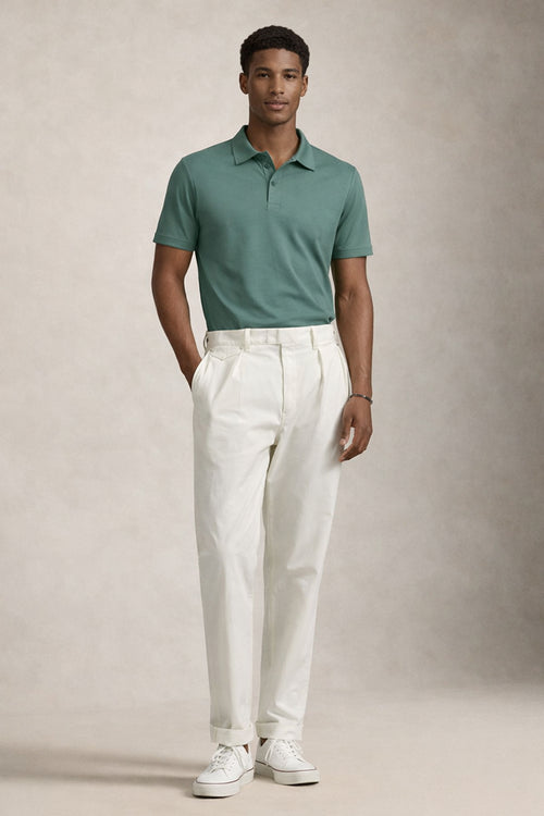 Light Green Men's Polo T-Shirt