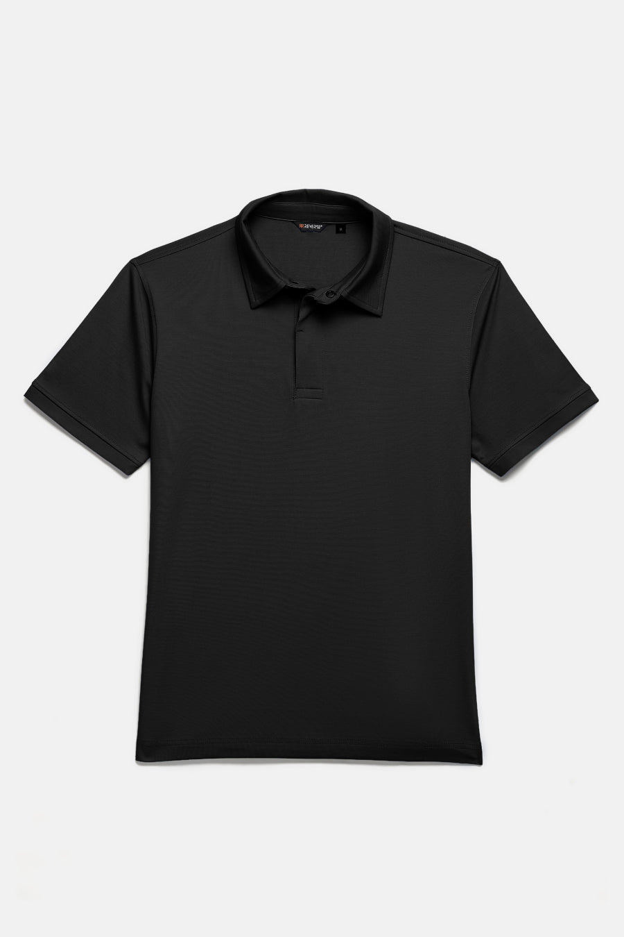 Solid Black Men's Polo T-Shirt