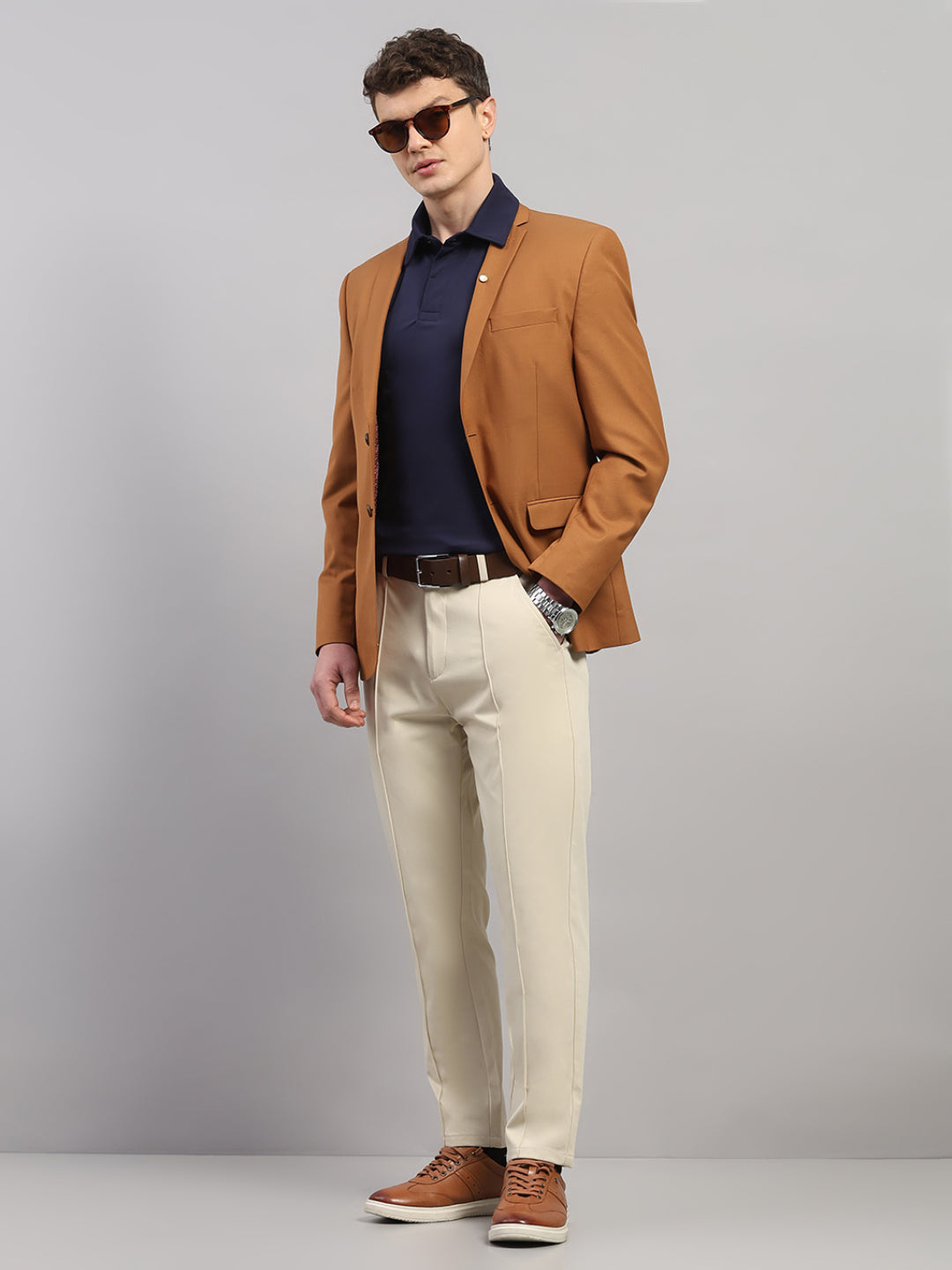 Navy Blue Elite-Classic Fit Polo T-Shirt by Reverse